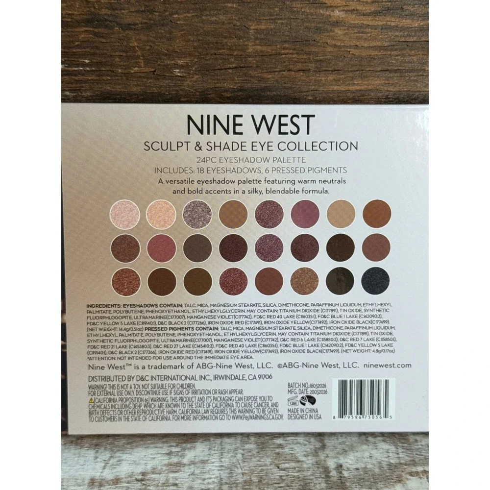 Nine West Sculpt And Shade Eye Collection 24 Piece Eyeshadow Palette MSRP = $28